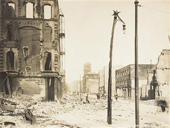(SAN FRANCISCO EARTHQUAKE) A set of 20 photographs documenting the aftermath of the 1906 earthquake in San Francisco and its environs.
